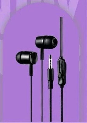 M105 (Stereo Earphone) Strong Bass Stereo HD Wired Headset(Black, In the Ear)