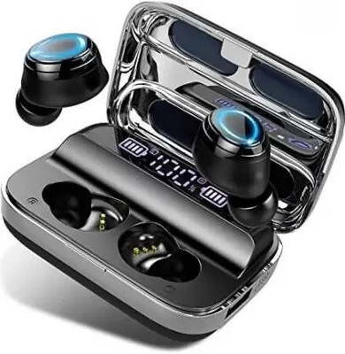 19 Bluetooth without Mic Headset Bluetooth Headset(Black, True Wireless)