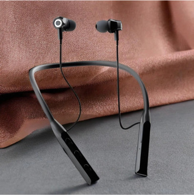 AIZINA Punchy Sound Neckband, 30H Music, Fast Charge Bluetooth & Wired(Multicolor, In the Ear)