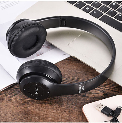 Worricow HOT PRICE P-47 3D Ultra Dynamic sound Game Sport Running Gaming Headset Bluetooth(Black, On the Ear)
