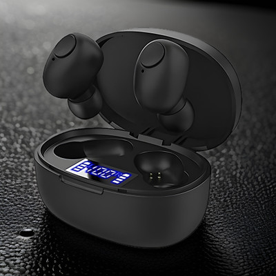 Clairbell G37_T12 TWS Bluetooth 5.0 Earbuds: Wireless Freedom with LED Display Bluetooth(Black, In the Ear)