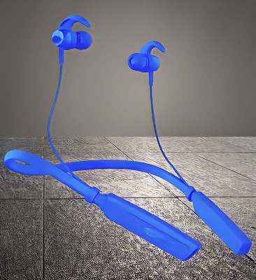 GPQ STORE Rokerz 235 Pro Wireless Bluetooth Neckband(0B.732 Bluetooth(Blue, In the Ear)