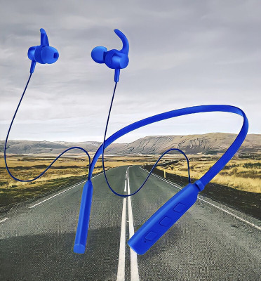 GPQ STORE Rokerz 235 Pro Wireless Bluetooth Neckband(0B.181 Bluetooth(Blue, In the Ear)