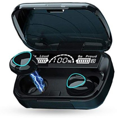 SKYPHR M10 TWS Bluetooth Wireless Earbuds with 2000 mah Charging Case Bluetooth(Black, In the Ear)