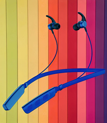 GPQ STORE Rokerz 235 Pro Wireless Bluetooth Neckband(B.0.449 Bluetooth(Blue, In the Ear)