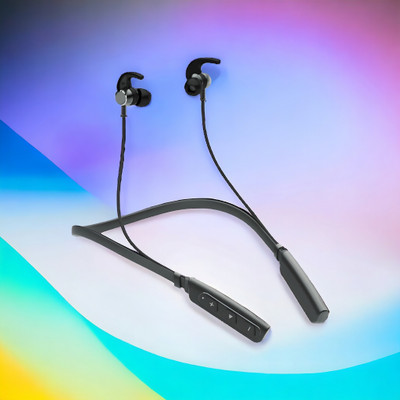 GPQ STORE Rokerz 235 Pro Wireless Bluetooth Neckband(0.755 Bluetooth(Black, In the Ear)