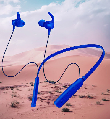 GPQ STORE Rokerz 235 Pro Wireless Bluetooth Neckband(0B.235 Bluetooth(Blue, In the Ear)