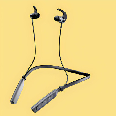 GPQ STORE Rokerz 235 Pro Wireless Bluetooth Neckband(0.448 Bluetooth(Black, In the Ear)