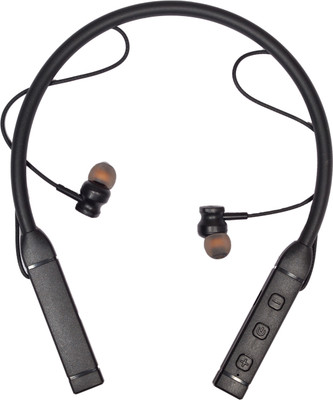 Zebur Long battery life bluetooth earbud neckband best for calling and music Bluetooth(Black, In the Ear)