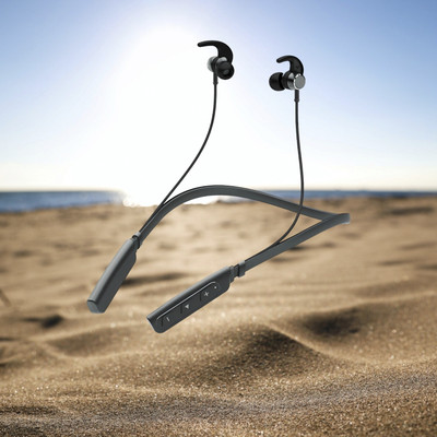 QPG STORE Rokerz 235 Pro Wireless Bluetooth Neckband(0.417 Bluetooth(Black, In the Ear)