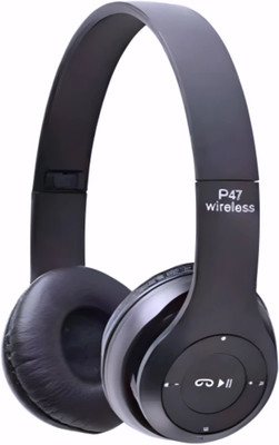 house of common Wireless Headphones with Aux Compatibility and Custom EQ Presets_XJ Bluetooth & Wired(Black, On the Ear)
