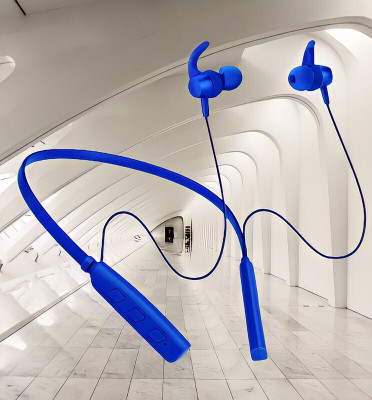 GPQ STORE Rokerz 235 Pro Wireless Bluetooth Neckband(0B.108 Bluetooth(Blue, In the Ear)