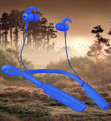 QPG STORE Rokerz 235 Pro Wireless Bluetooth Neckband(0B.615 Bluetooth(Blue, In the Ear)