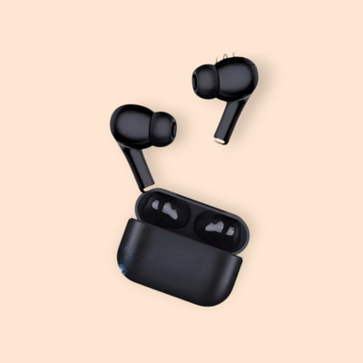AIZINA Sweat-Proof Wireless Earbuds with Ergonomic Shape for Secure Fit_DS Bluetooth(Black, True Wireless)