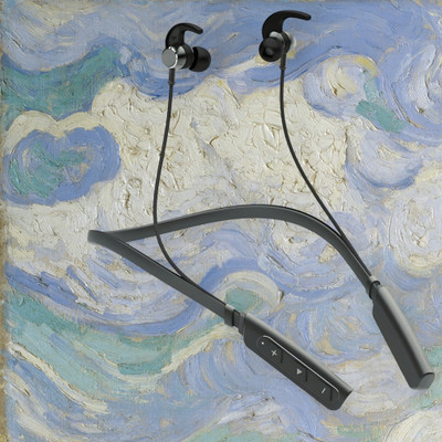 QPG STORE Rokerz 235 Pro Wireless Bluetooth Neckband(0.846 Bluetooth(Black, In the Ear)
