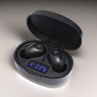 GUGGU G35_T12 TWS Bluetooth 5.0 Earbuds: Wireless Freedom with LED Display Bluetooth(Black, In the Ear)
