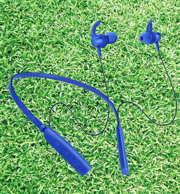 GPQ STORE Rokerz 235 Pro Wireless Bluetooth Neckband(0B.25 Bluetooth(Blue, In the Ear)