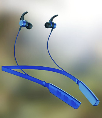 GPQ STORE Rokerz 235 Pro Wireless Bluetooth Neckband(B.0.319 Bluetooth(Blue, In the Ear)