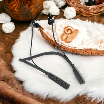 GPQ STORE Rokerz 235 Pro Wireless Bluetooth Neckband(0.874 Bluetooth(Black, In the Ear)