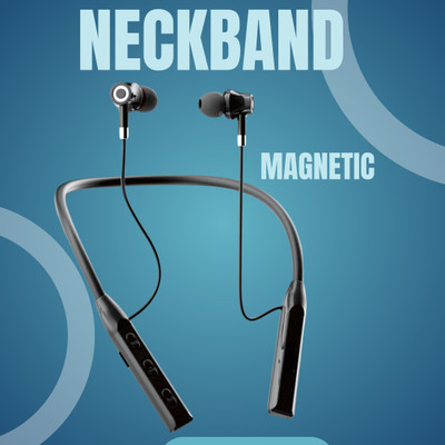Megnatic Neckband True Wireless Bluetooth Headset Bluetooth Headset(Multicolor, True Wireless)