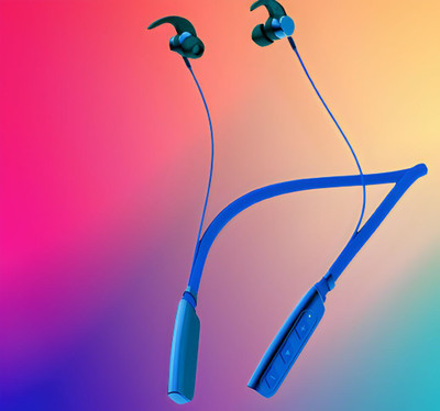 GPQ STORE Rokerz 235 Pro Wireless Bluetooth Neckband(0B.932 Bluetooth(Blue, In the Ear)
