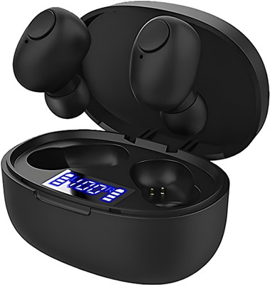 YAROH G53_T12 TWS Bluetooth 5.0 Earbuds: Wireless Freedom with LED Display Bluetooth(Black, In the Ear)