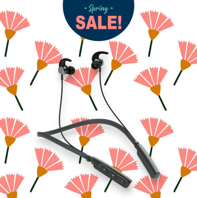 GPQ STORE Rokerz 235 Pro Wireless Bluetooth Neckband(0.764 Bluetooth(Black, In the Ear)