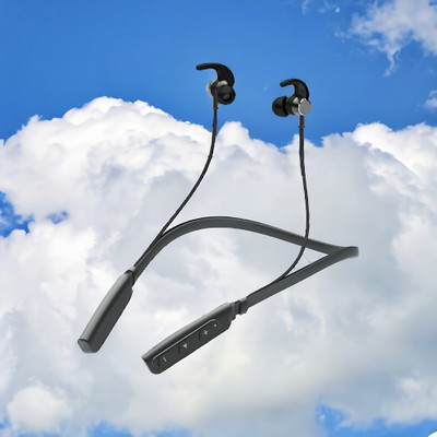 QPG STORE Rokerz 235 Pro Wireless Bluetooth Neckband(0.391 Bluetooth(Black, In the Ear)