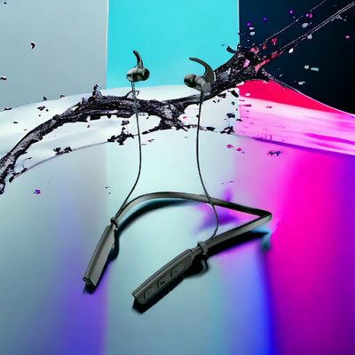 QPG STORE Rokerz 235 Pro Wireless Bluetooth Neckband(0.1714 Bluetooth(Black, In the Ear)