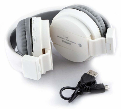 ZEPAD Support FM and SD Card Slot headphone Bluetooth & Wired(white,gray, On the Ear)