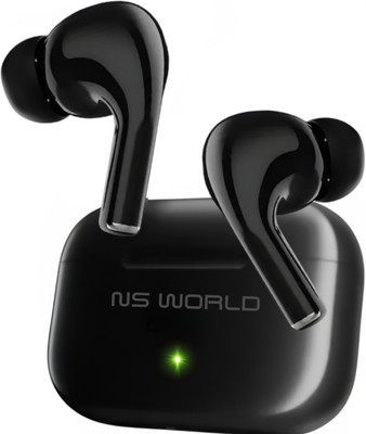NS WORLD Thunderbuds TWS | Super Bass |15 Hour Battery with case| Touch Earbuds & Airbuds Bluetooth(Glossy Black, True Wireless)