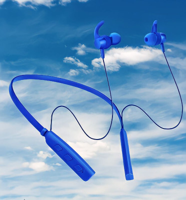 GPQ STORE Rokerz 235 Pro Wireless Bluetooth Neckband(0B.33 Bluetooth(Blue, In the Ear)