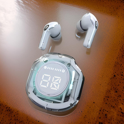 YAROH UltraPods Pro TWS Transparent Bluetooth Earbuds with Noise-Canceling 11 Bluetooth(Multicolor, In the Ear)
