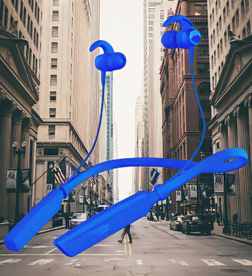 GPQ STORE Rokerz 235 Pro Wireless Bluetooth Neckband(0B.503 Bluetooth(Blue, In the Ear)