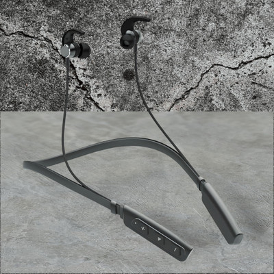 QPG STORE Rokerz 235 Pro Wireless Bluetooth Neckband(0.833 Bluetooth(Black, In the Ear)