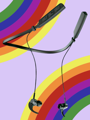 QPG STORE Rokerz 235 Pro Wireless Bluetooth Neckband(0.2742 Bluetooth(Black, In the Ear)