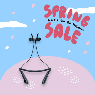 GPQ STORE Rokerz 235 Pro Wireless Bluetooth Neckband(0.1177 Bluetooth(Black, In the Ear)