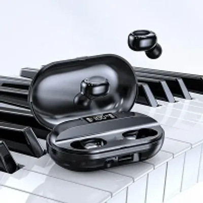 Clairbell T2_Bluetooth Truly Wireless in Ear Earbuds with Mic in-Built Gaming Mode421 Bluetooth(Black, In the Ear)