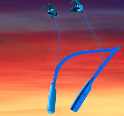 QPG STORE Rokerz 235 Pro Wireless Bluetooth Neckband(0B.156 Bluetooth(Blue, In the Ear)