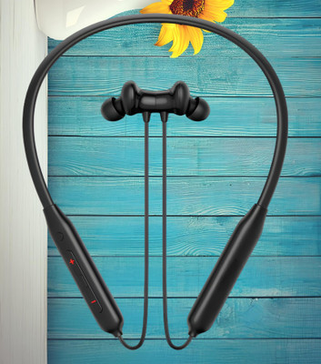 MR.NOBODY N40 PRO With Upto 49 Hours Playback,Waterproof Bluetooth Headset Neckband N16 Bluetooth(Black, In the Ear)