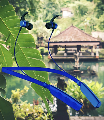 GPQ STORE Rokerz 235 Pro Wireless Bluetooth Neckband(B.0.468 Bluetooth(Blue, In the Ear)