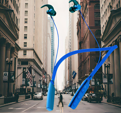 QPG STORE Rokerz 235 Pro Wireless Bluetooth Neckband(0B.171 Bluetooth(Blue, In the Ear)