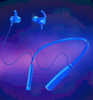 GPQ STORE Rokerz 235 Pro Wireless Bluetooth Neckband(0B.142 Bluetooth(Blue, In the Ear)