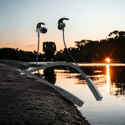GPQ STORE Rokerz 235 Pro Wireless Bluetooth Neckband(0.685 Bluetooth(Black, In the Ear)