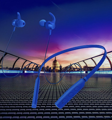 GPQ STORE 235 Pro Wireless Bluetooth Neckband(0B.146 Bluetooth(Blue, In the Ear)
