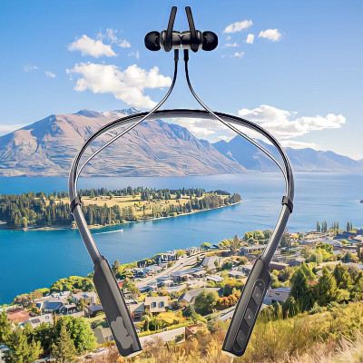 GPQ STORE Rokerz 235 Pro Wireless Bluetooth Neckband(0.504 Bluetooth(Black, In the Ear)