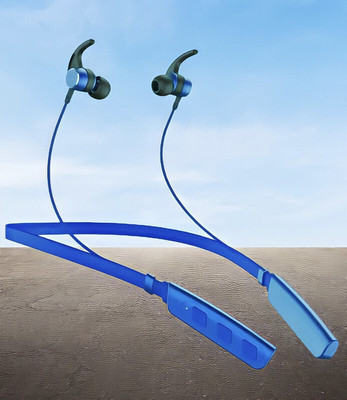 GPQ STORE Rokerz 235 Pro Wireless Bluetooth Neckband(B.0.494 Bluetooth(Blue, In the Ear)