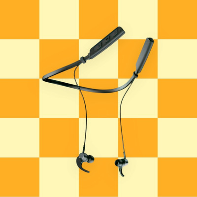 GPQ STORE Rokerz 235 Pro Wireless Bluetooth Neckband(0.2907 Bluetooth(Black, In the Ear)