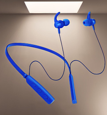 GPQ STORE Rokerz 235 Pro Wireless Bluetooth Neckband(0B.23 Bluetooth(Blue, In the Ear)