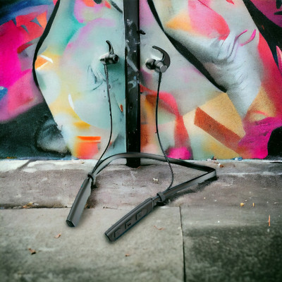 GPQ STORE Rokerz 235 Pro Wireless Bluetooth Neckband(0.1891 Bluetooth(Black, In the Ear)